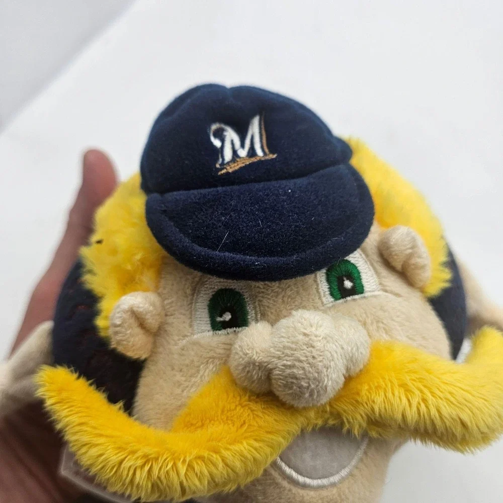 Milwaukee Brewers Plush Figure One Size Blue MLB Baseball Genuine Merchandise